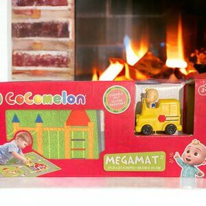 CocoMelon Play Street Town/Farm/School Mat with Toy Car Kids Toy Set Age 3+ New